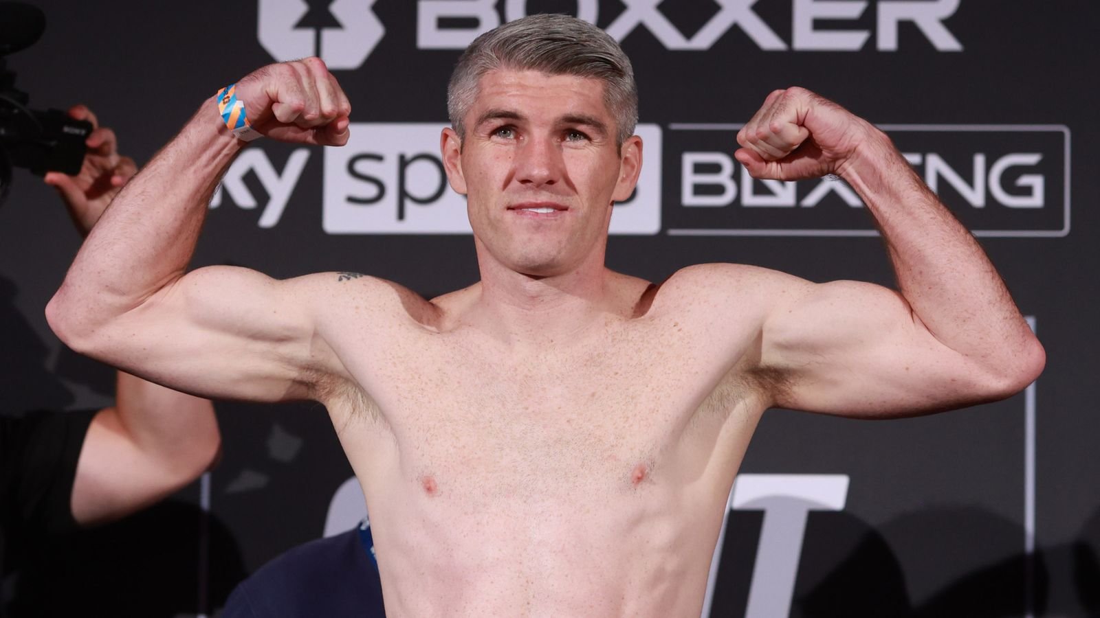 BEN SHALOM...S BOXXER FIGHT NIGHT LIVERPOOL .WEIGH IN 02/09/2022.PIC LAWRENCE LUSTIG.SUPER-WELTERWEIGHT CONTEST.LIAM SMITH V HASSAN MWAKINYO