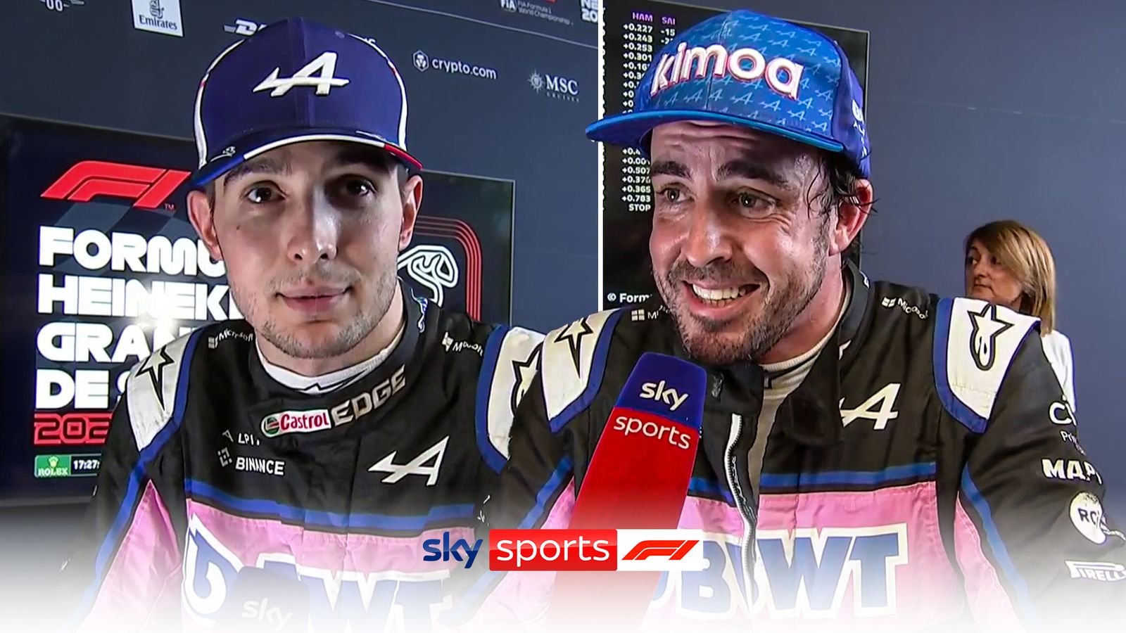 Sao Paulo GP: Fernando Alonso criticises Esteban Ocon after Alpine team-mates collide in Sprint