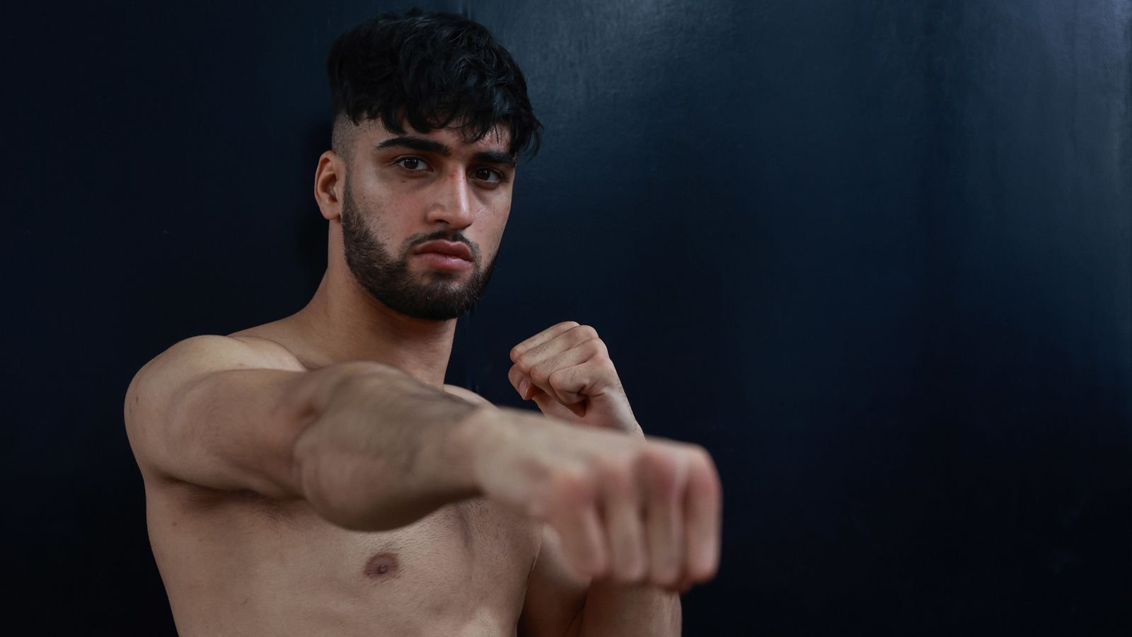 Adam Azim takes on the unbeaten Santos Reyes on Saturday, live on Sky Sports (Photo: Lawrence Lustig/BOXXER)