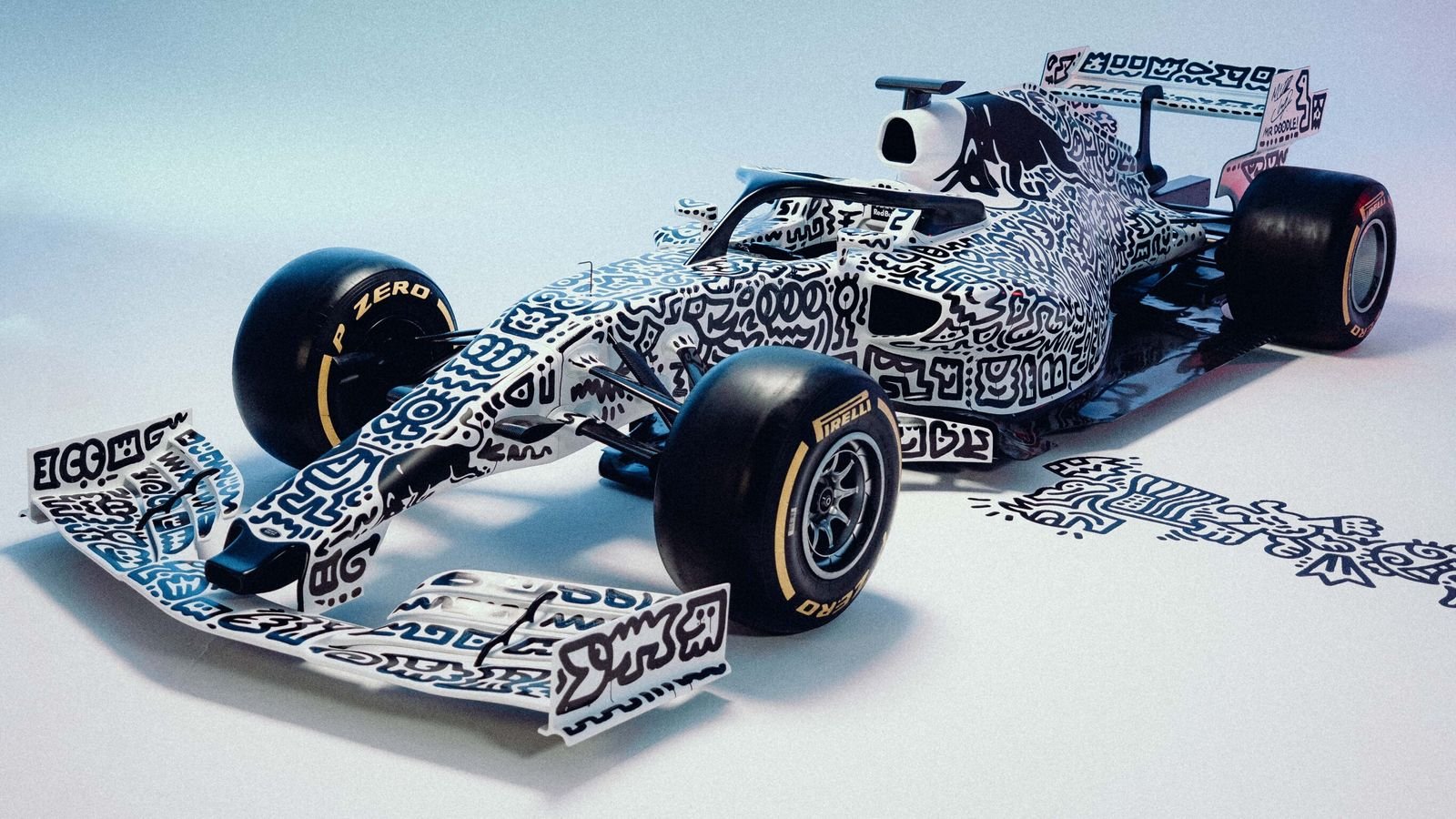 Doodle Bull: F1 champions Red Bull collaborate with artist Mr Doodle with one-off car for charity auction