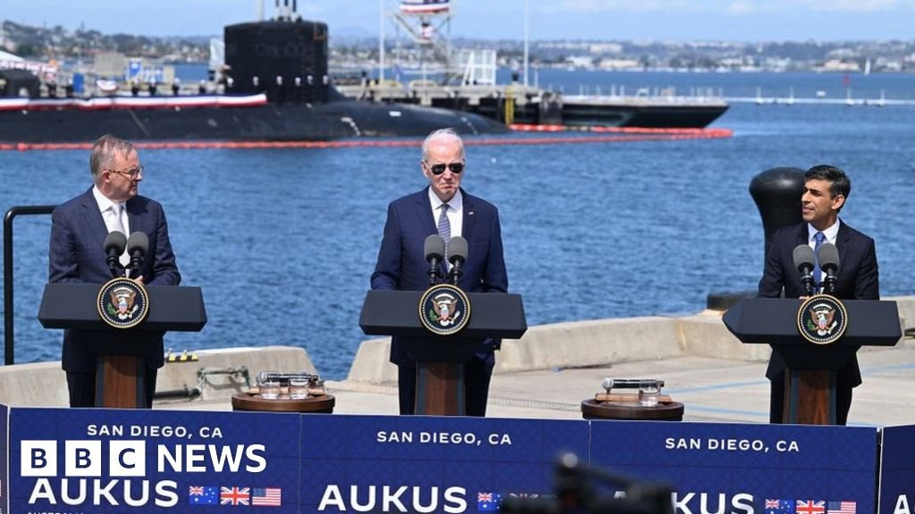 Aukus deal: US, UK and Australia agree on nuclear submarine project