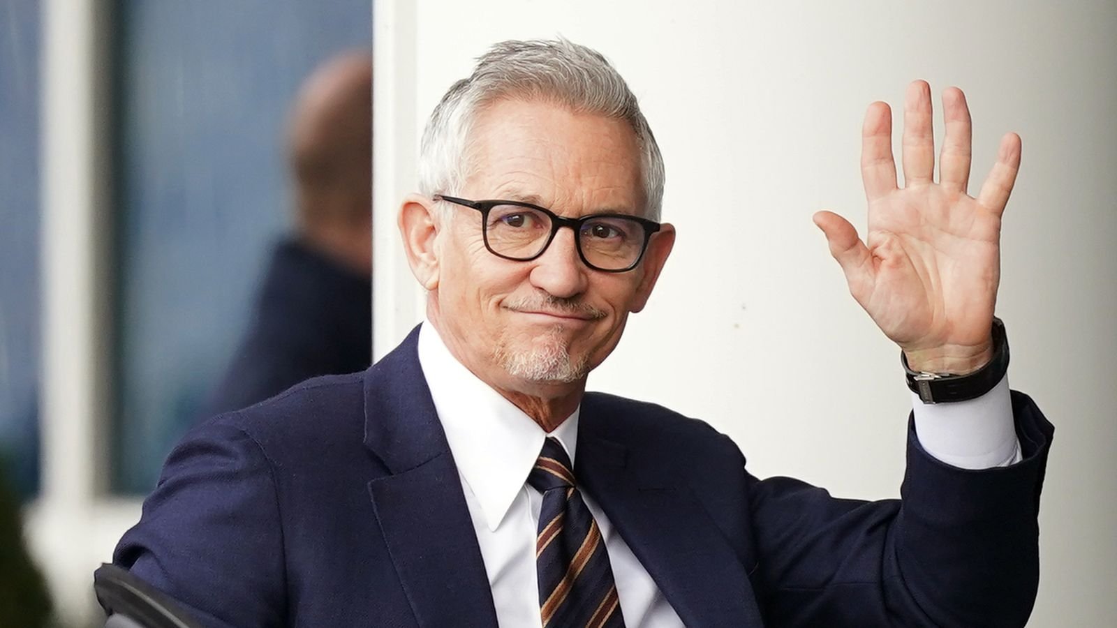 Gary Lineker has arrived at the King Power Stadium