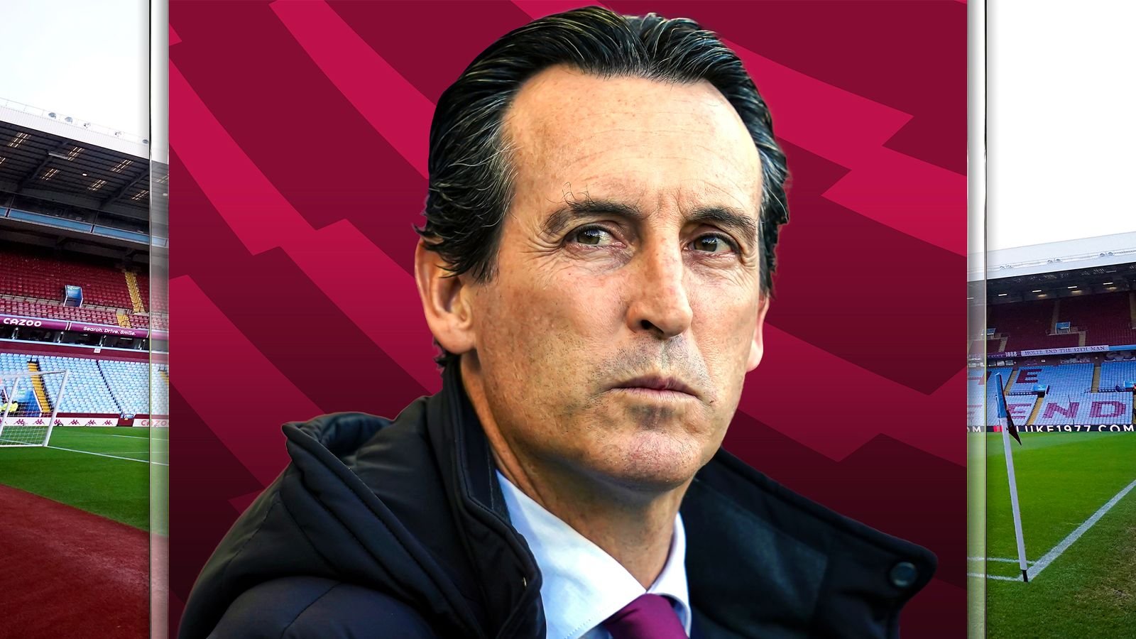 Aston Villa head coach Unai Emery