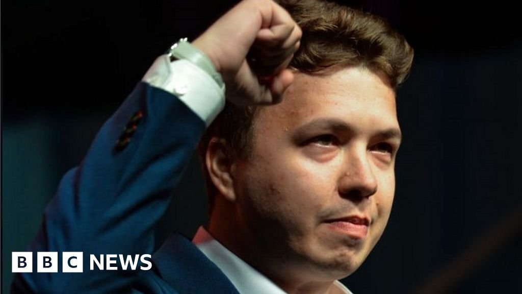 Roman Protasevich: Belarus pardons activist hauled off flight