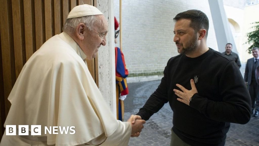 Ukraine's Zelensky meets Pope Francis in Rome