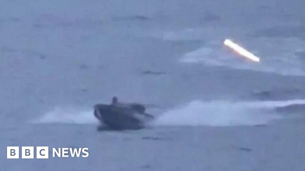 Was Russian warship attacked by Ukrainian drone boats?