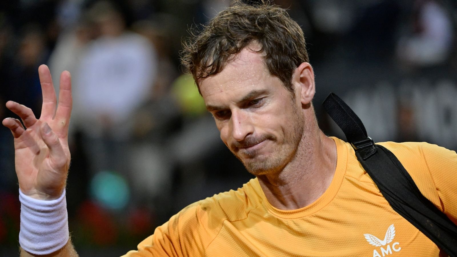 Britain's Andy Murray leaves
