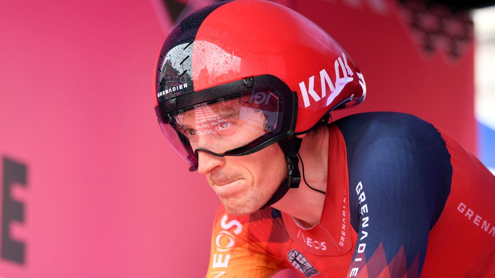 Giro d'Italia: Geraint Thomas continues to lead as heavy rain sees stage 13 shortened
