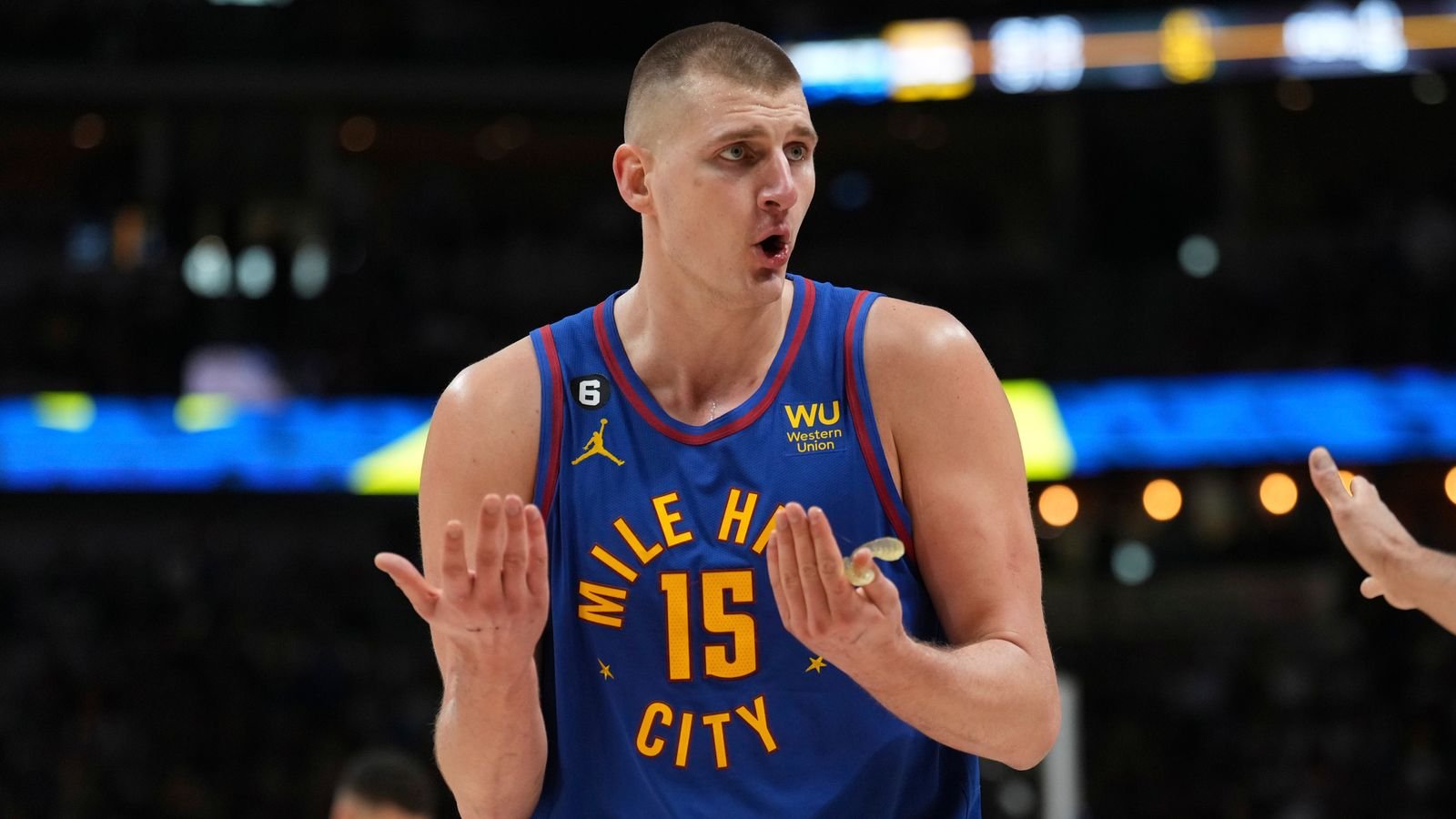 NBA Western Conference finals: Nikola Jokic hits triple-double as Denver Nuggets take Game 1 vs Los Angeles Lakers