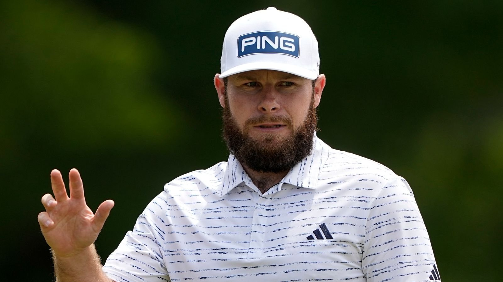Wells Fargo Championship: Tyrrell Hatton in three-way tie for the lead at Quail Hollow
