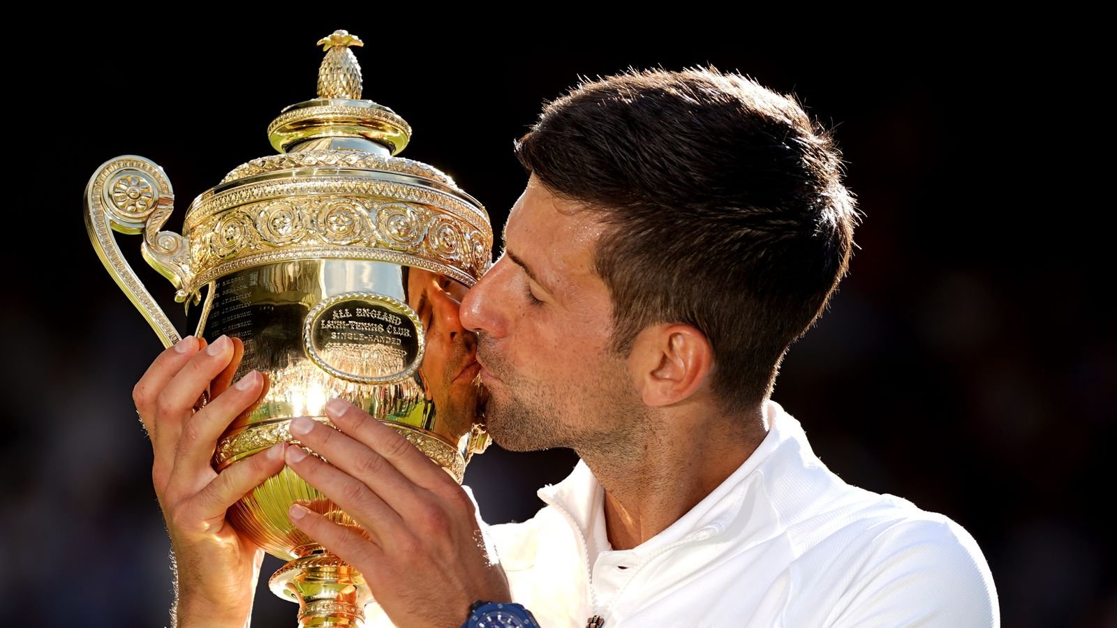 Novak Djokovic, Men's Singles Champion, Wimbledon 2022.