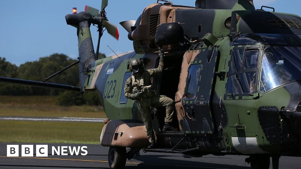 Australia helicopter crash: Four military aircrew missing