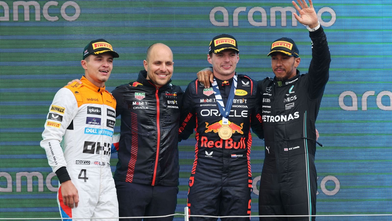Martin Brundle reviews British GP as Max Verstappen stars, Lando Norris battles Lewis Hamilton, Brad Pitt filming