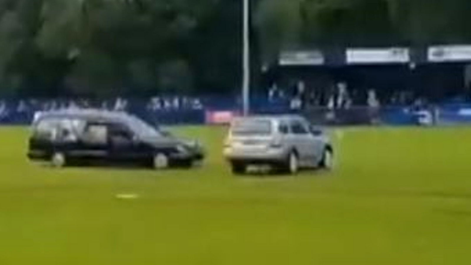 Police launch investigation after Gateshead friendly abandoned after balaclava-wearing men drive hearse onto pitch