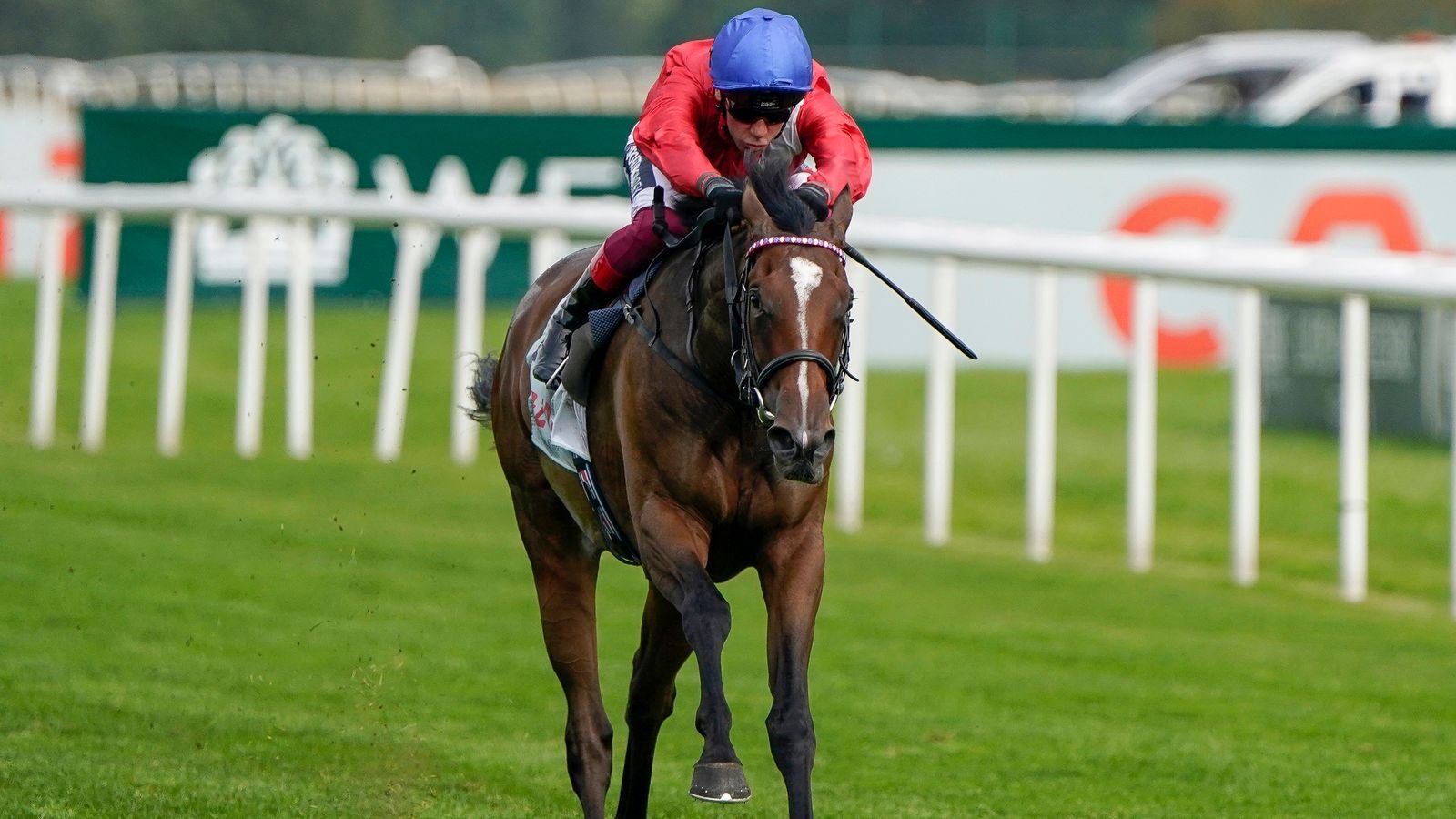 Frankie Dettori riding Inspiral to victory at Doncaster