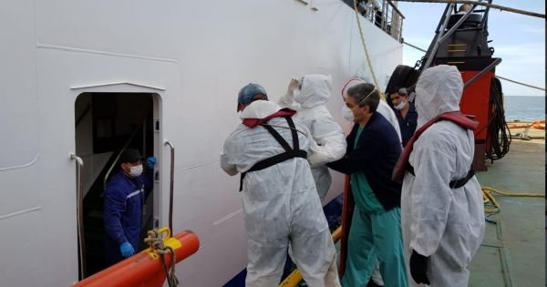 Exclusive images from Uruguay's heroic cruise ship rescue revealed