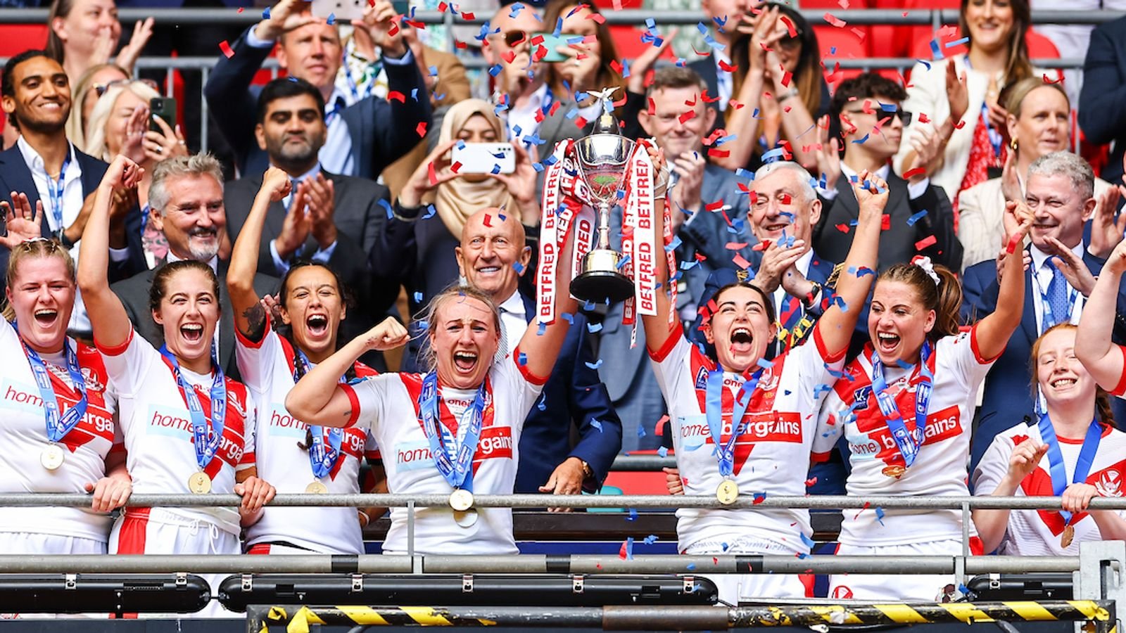 Women’s Challenge Cup final: Sights, sounds and stories from landmark day as St Helens make Wembley history